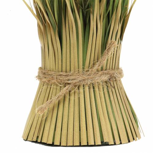 Floristik24 Græsklat, deco græs med røllike, efterårs deco gul, grøn H27cm