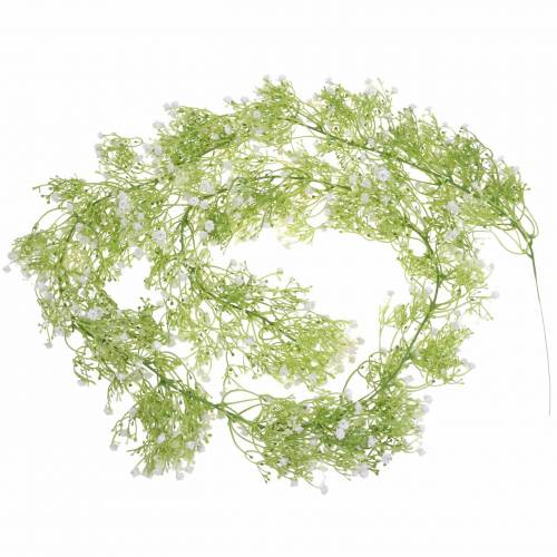 Floristik24 Garland Gypsophila Hvid 180cm