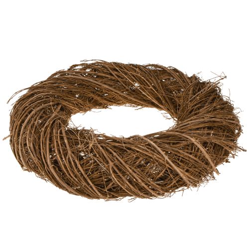 Artikel Stor dekorativ krans elm naturkrans lavet af grene Ø50cm