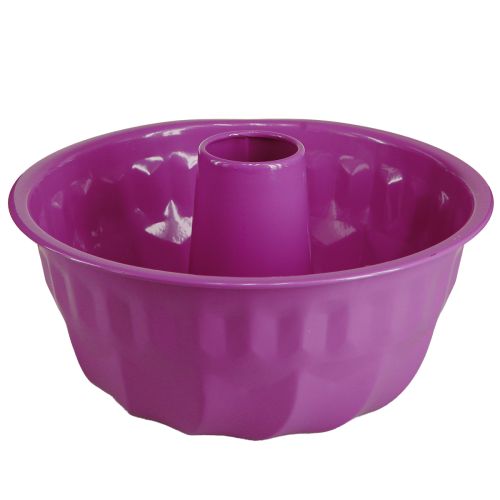 Artikel Bundt kagedåse metal dekorativ kagedåse lilla Ø23cm H12cm