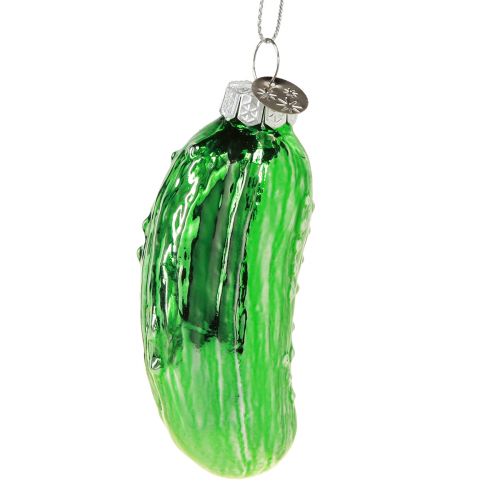 Floristik24 Agurk som juletræsdekoration Glas Juleagurk 8cm 3stk