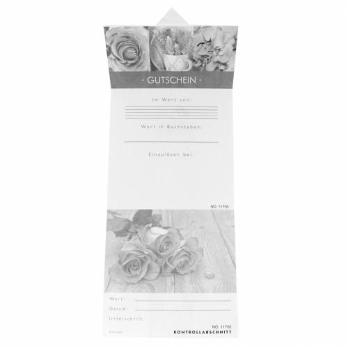 Artikel Kuponkort rose lilla + kuvert 1 stk