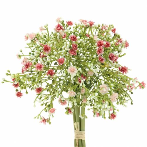 Floristik24 Gypsophila gypsophila kunstig i bundt pink H28cm 6stk