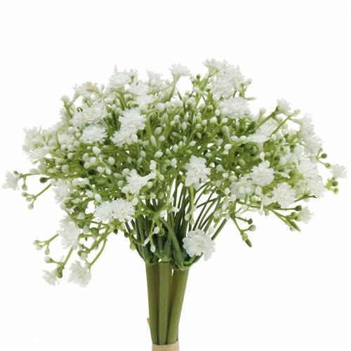 Gypsophila kunstig gypsophila i bundt hvid H28cm 6stk