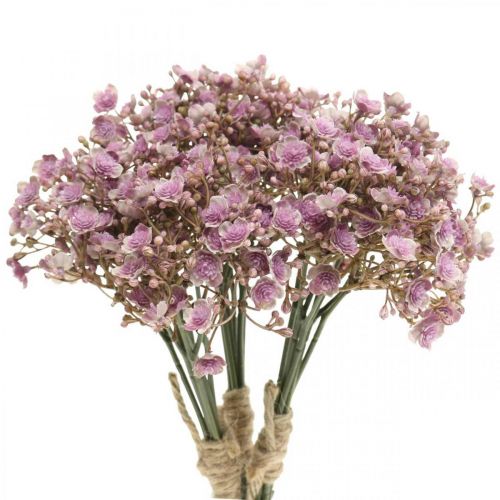 Floristik24 Gypsophila kunstviolet efterårsdekoration 29,5cm 18stk