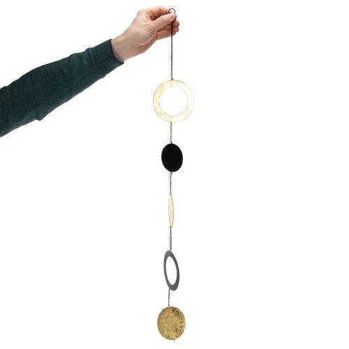 Artikel Hængende vinduesdekoration cirkler og skiver, moderne til ethvert rumdesign, 80 cm