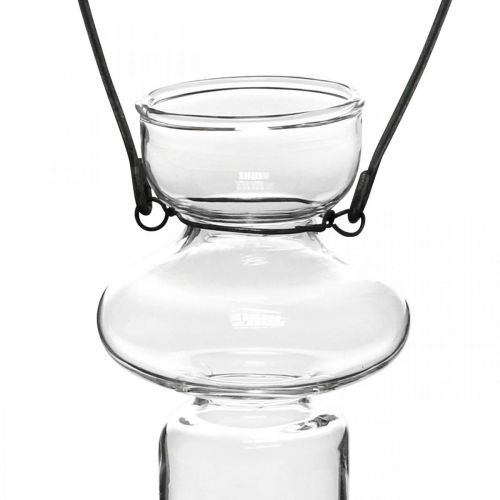Artikel Miniglasvaser hængevase metalbeslag glasdekoration H10,5cm 4stk
