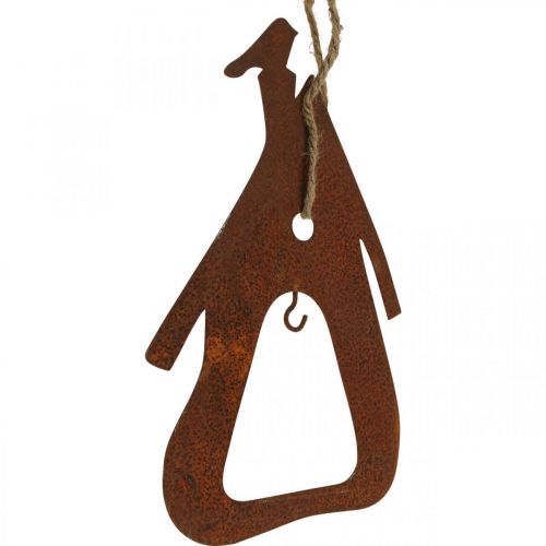 Floristik24 Deco bøjle metal æble pære patina dekoration 23/24cm 2stk