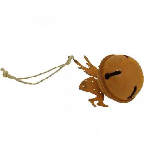 Floristik24 Juleklokke deco engel rust deco bøjle H10cm 4stk