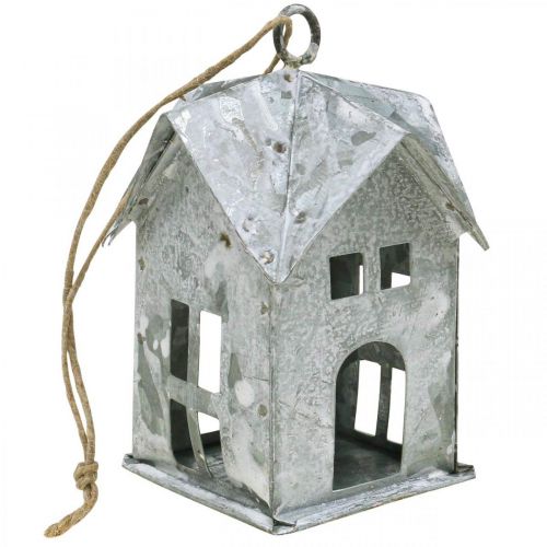 Artikel Juletrailer metalhus shabby chic hvid H9,5cm 3stk