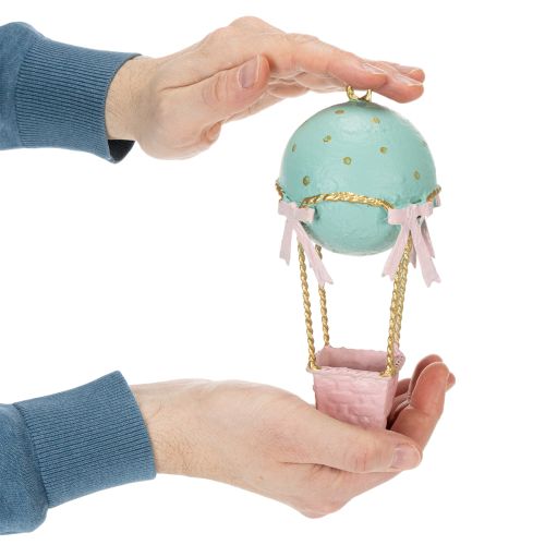 Artikel Ballondekoration, varmluftballon som en original gaveidé eller blikfang derhjemme, 19 cm