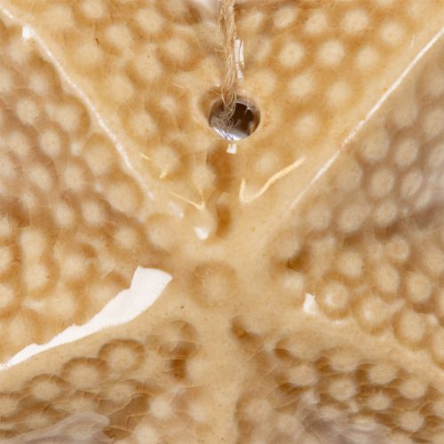 Artikel Keramisk søstjernedekoration til ophængning, for et maritimt præg, sommerdekoration til hjemmet, 12 cm, 2 stk.