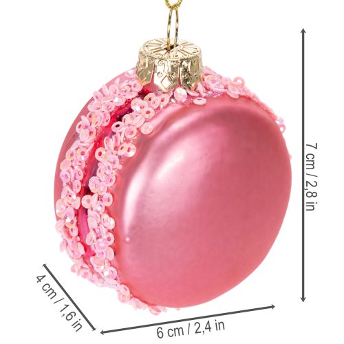 Juletræspynt macaron vedhæng 6