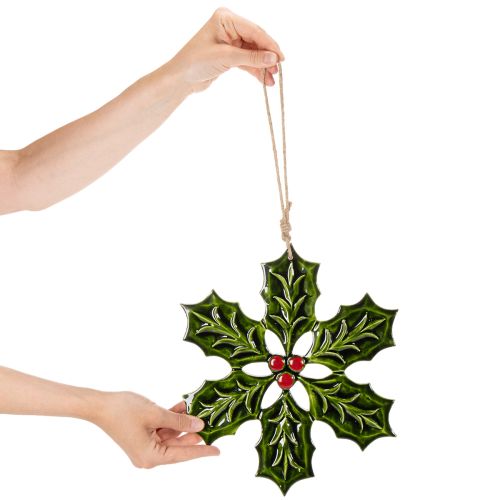 Kristtorn-julepynt, juledekoration til ophængning, 26 cm | Floristik24.dk