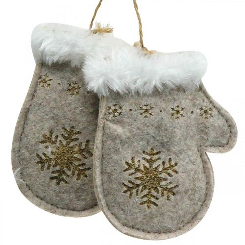 Floristik24 Juletrailer filt vintermotiver 7×12cm 6stk