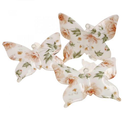 Floristik24 Deco sommerfugle metal deco bøjle blomster B12×H10cm 3stk