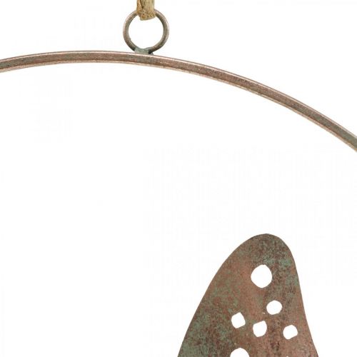 Artikel Vægdekoration sommerfugldekoration metalring rose Ø38cm