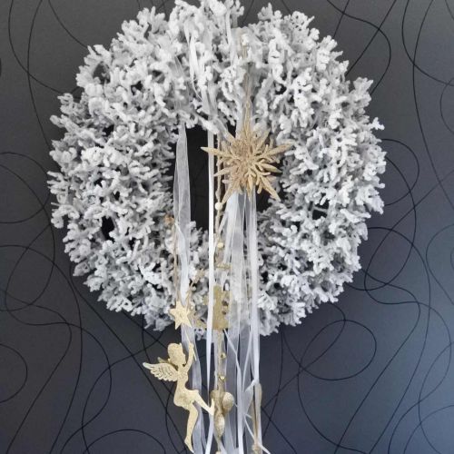 Floristik24 Snefnug, juletræsdekoration, vinduesdekoration Christmas Golden 12cm 4stk