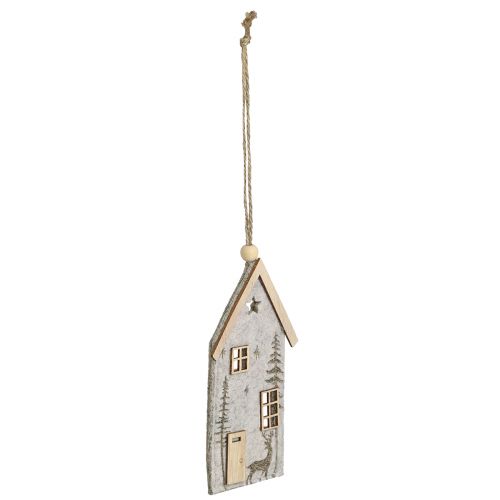 Artikel Hus til ophængning af julefiltdekoration beige 15cm 6 stk