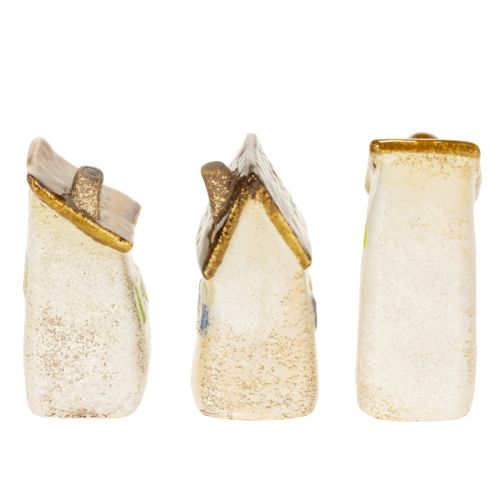 Artikel Keramik boligdekoration til indendørs brug og urtepotter. Ideel gave. 10 cm, 3 stk.