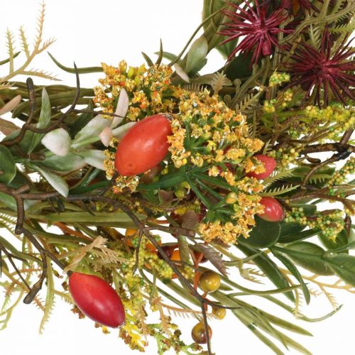 Floristik24 Deco krans hyben kunstig efterårskrans kunstige blomster Ø25cm