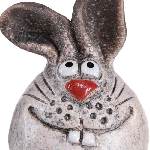 Floristik24 Bunny keramik dekorativ kaninkant skammel 6,5×7×9,5cm 3 stk.