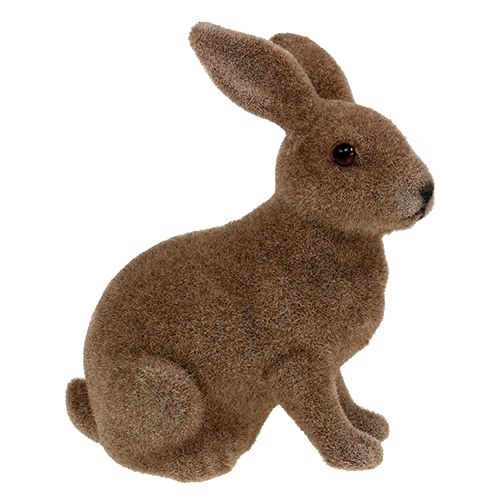 Artikel Kanin flokket brun 11cm, 13,5cm 6 stk