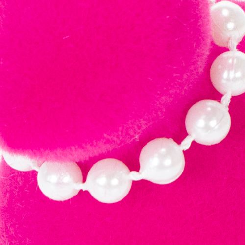 Artikel Påskehare dekorativ figur med perlekæde, perfekt til stue eller soveværelse, 13 cm, 4 stk.