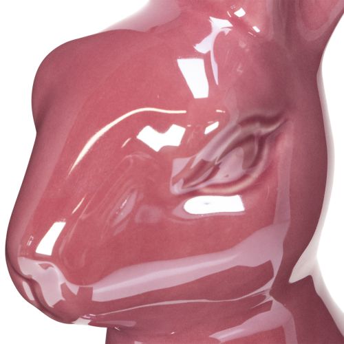 Artikel Påskedekoration kanin keramik skinnende figur til påske og forår 37 cm