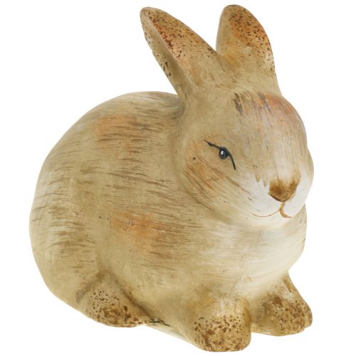 Floristik24 Bunny lavet af keramisk natur 8,5cm x 12cm 3stk