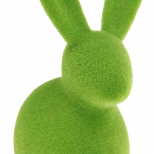 Floristik24 Bunny flocked farverige H13cm assorteret 6 stk
