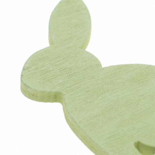 Floristik24 Streudeko påskehare træ 5,2 cm 40stk assorteret