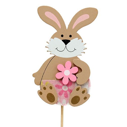 Floristik24 Bunny blomsterknap sort. 7,5 cm L28 cm 15stk