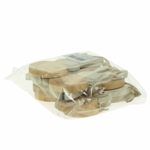 Floristik24 Påskehare til ophængning af creme, naturtræ assorteret H10,5cm 8 stk