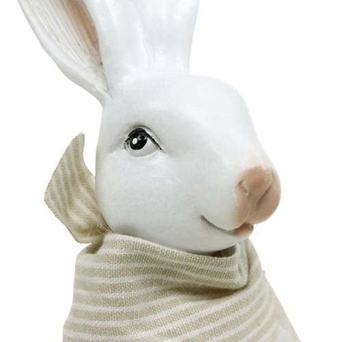 Floristik24 Påskedekoration kaninkantsæde 26cm Påskehare figur 2stk
