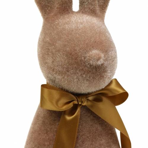 Floristik24 Flocket kanin brun H42cm