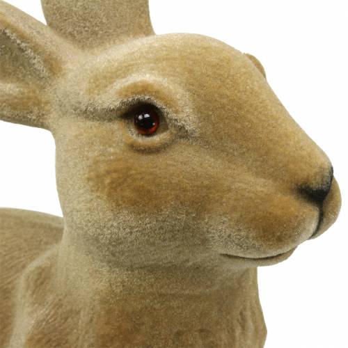 Artikel Påskepynt kanin flokket brun H50cm