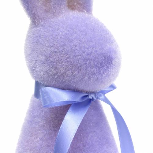 Floristik24 Bunny floket lilla lilla H30cm 2stk