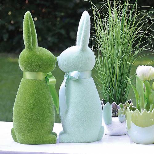 Floristik24 Kanin flokte mintgrøn H42cm