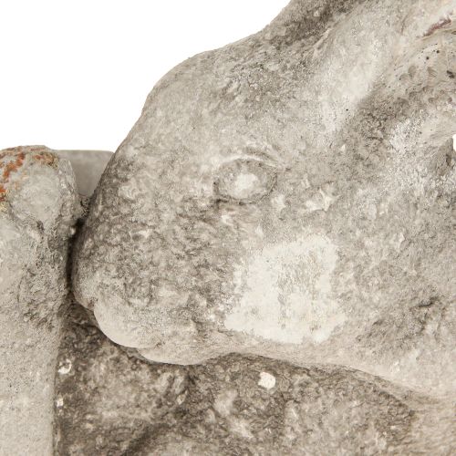 Artikel Kanin dekorativ urtepotte i beton antikgrå 33,5x17x29,5cm
