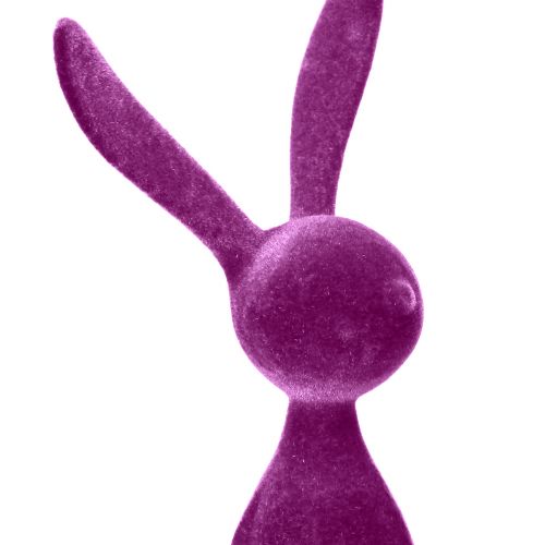 Artikel Kaninkantsitter påskeharer Farverige flokkede – 2. valg – 28cm 4 stk.