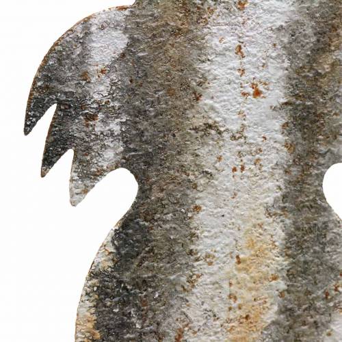 Floristik24 Påske dekoration kanin til at holde rust rust birk udseende metal 16,5 × 32 cm