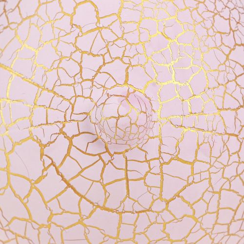 Artikel Kaninhoved dekoration påske pink guld craquelure 10x11x28cm