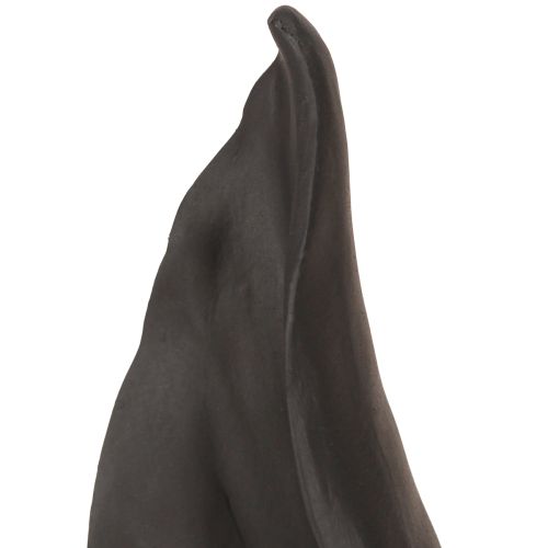 Floristik24 Kaninøre Dekoration Påskehare i sort 20cmx7,5cmx29cm