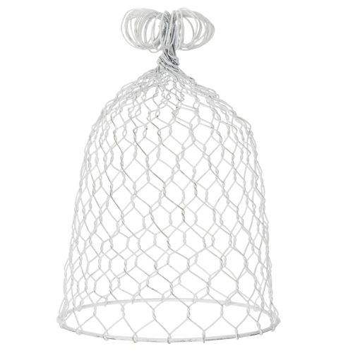 Artikel Vintage trådklokke til rustik bordpynt i landlig stil, 23 cm