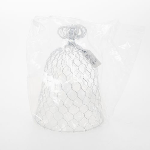 Artikel Vintage trådklokke til rustik bordpynt i landlig stil, 23 cm