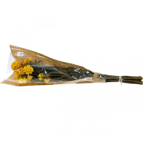 Artikel Strawflower gule tørrede tørrede blomster dekorative bundt 75g