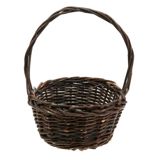 Håndtag kurv kurv oval 28 cm x 20 cm | Floristik24.dk