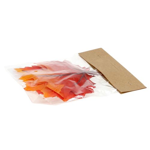 Floristik24 Efterår dekoration ahornblad orange-rød 13 cm 12stk