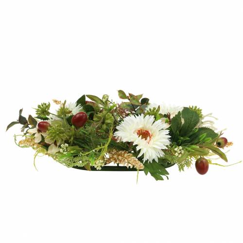 Floristik24 Efterårkrans krysantemum hvid Ø30cm